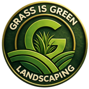 Grass Is Green Landscaping logo — Nanaimo BC lawn care and landscaping company